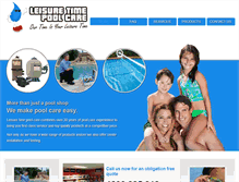 Tablet Screenshot of leisuretimepoolcare.com.au